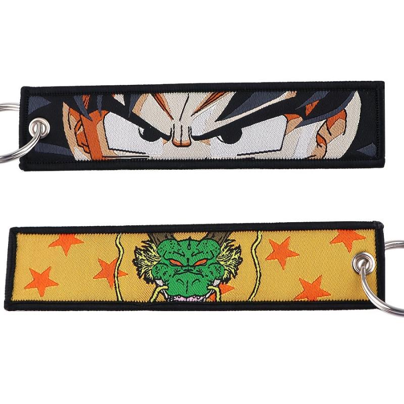 Anime Embroidered Keys Tag Keychains Jet Tag For Men