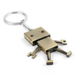 Alloy Robot Keychain Bag Pendant Gift