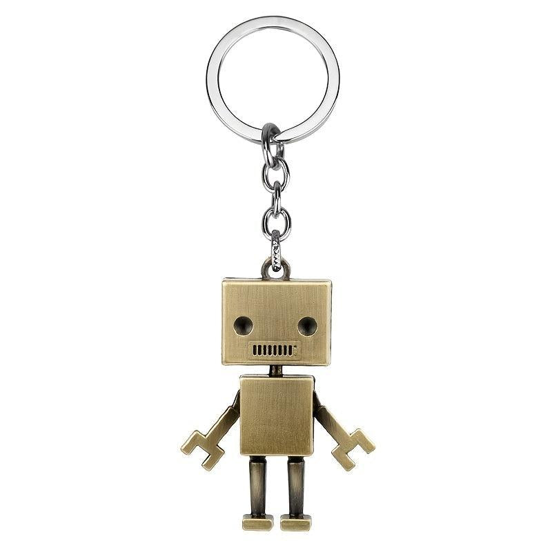 Alloy Robot Keychain Bag Pendant Gift