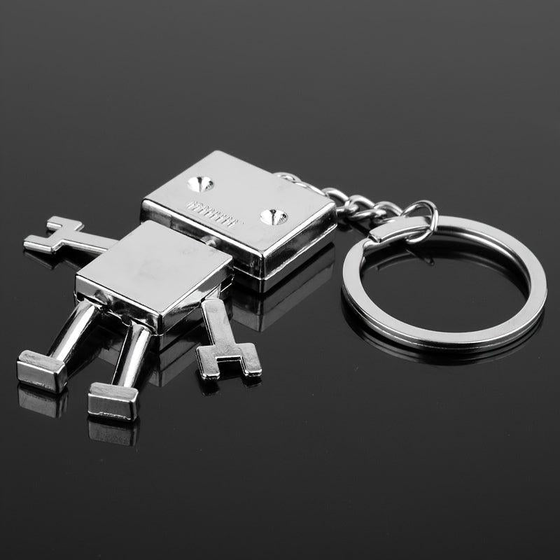 Alloy Robot Keychain Bag Pendant Gift