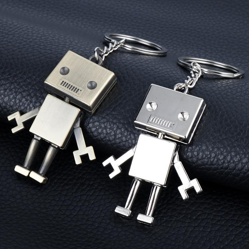 Alloy Robot Keychain Bag Pendant Gift