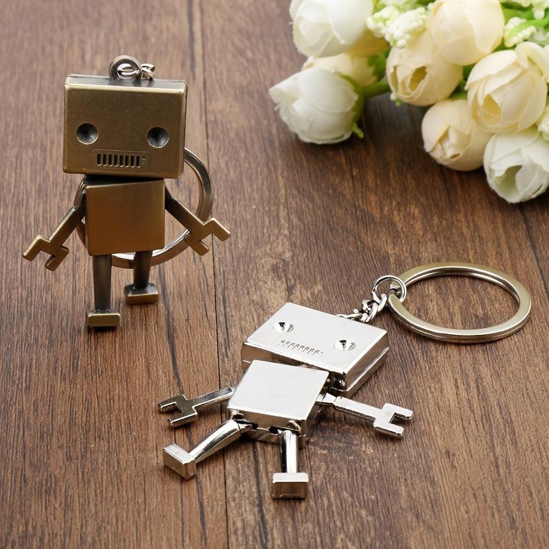 Alloy Robot Keychain Bag Pendant Gift