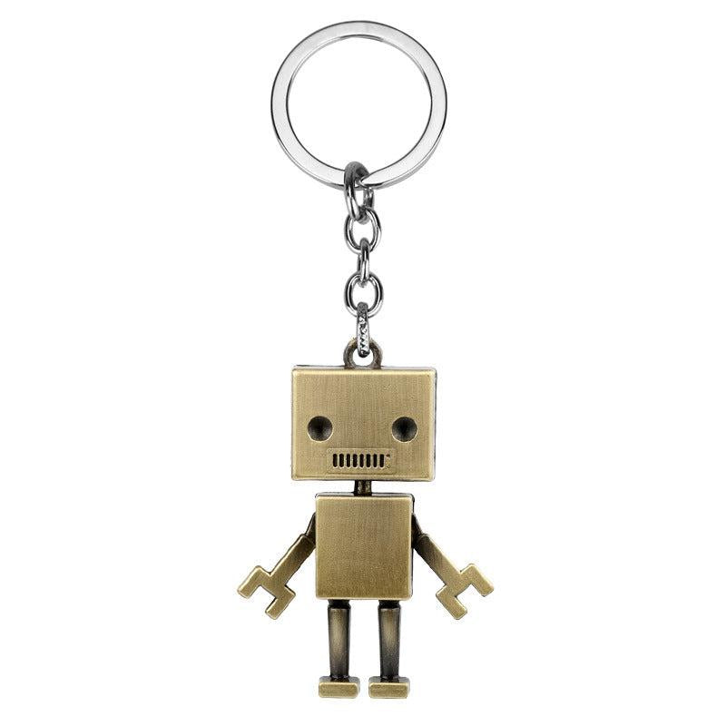 Alloy Robot Keychain Bag Pendant Gift