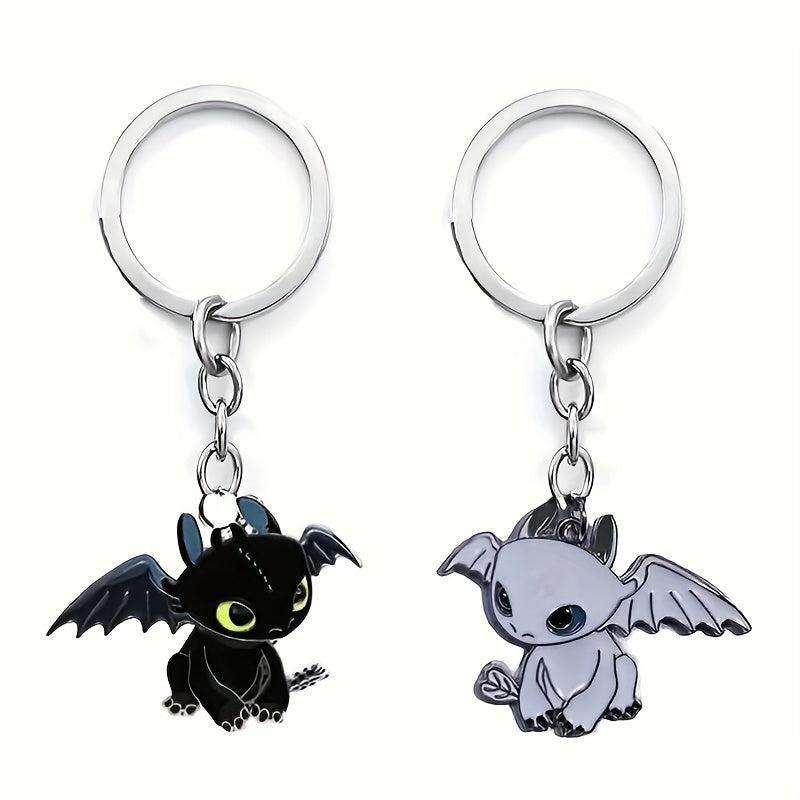 Little Flying Dragon Keychain For Men Funny Cartoon Bag & Backpack Ornament