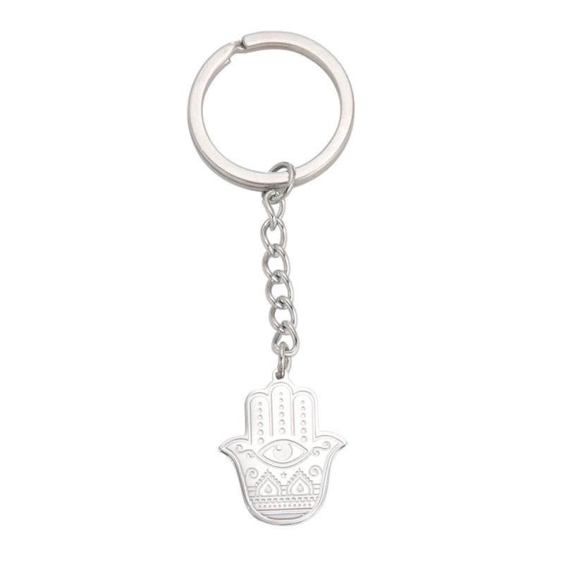 Vintage Stainless Steel Celtic Knot Key Chain