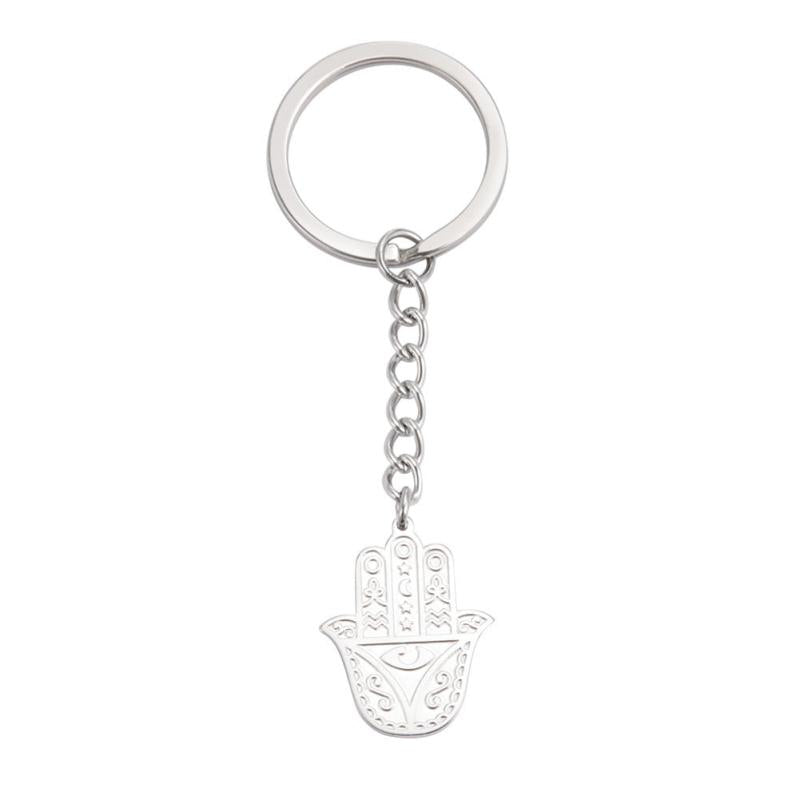 Vintage Stainless Steel Celtic Knot Key Chain