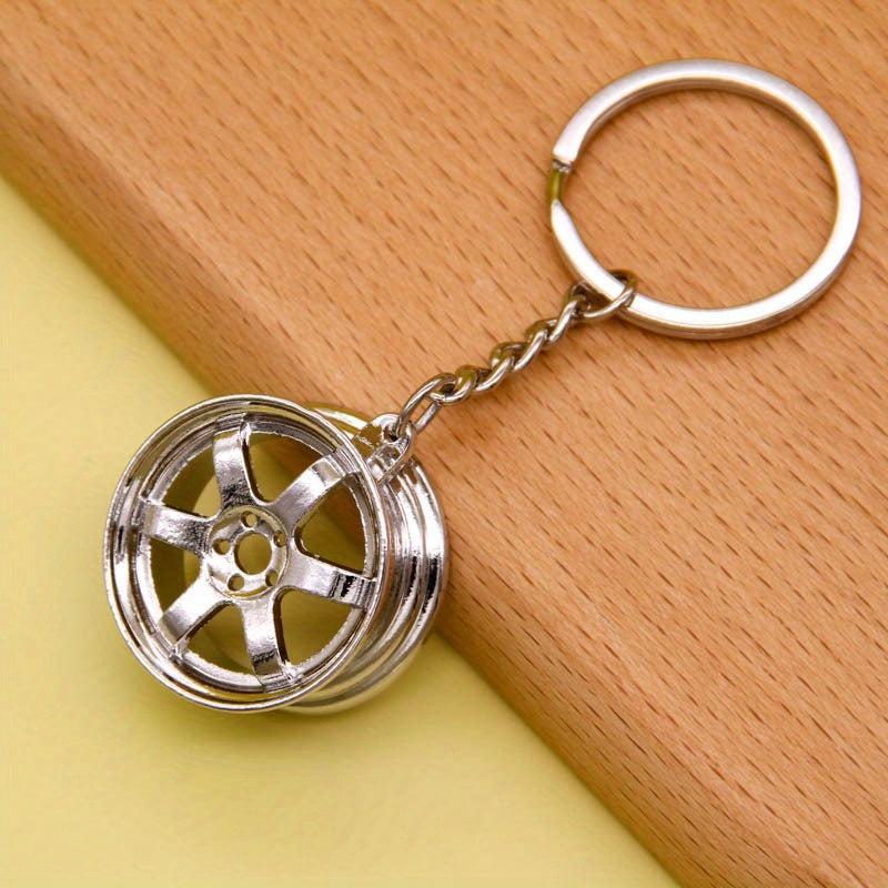 3D Car Metal Keychain - Waist Hanging Key Ring for Men