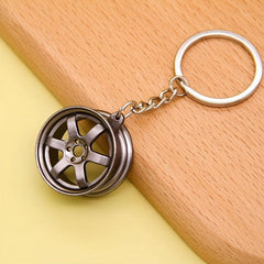 3D Car Metal Keychain - Waist Hanging Key Ring for Men