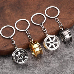 3D Car Metal Keychain - Waist Hanging Key Ring for Men