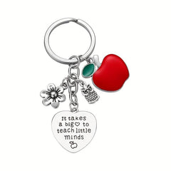 6pcs Teacher Gift Keychains Appreciation Bulk Christmas Back To School