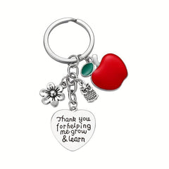 6pcs Teacher Gift Keychains Appreciation Bulk Christmas Back To School