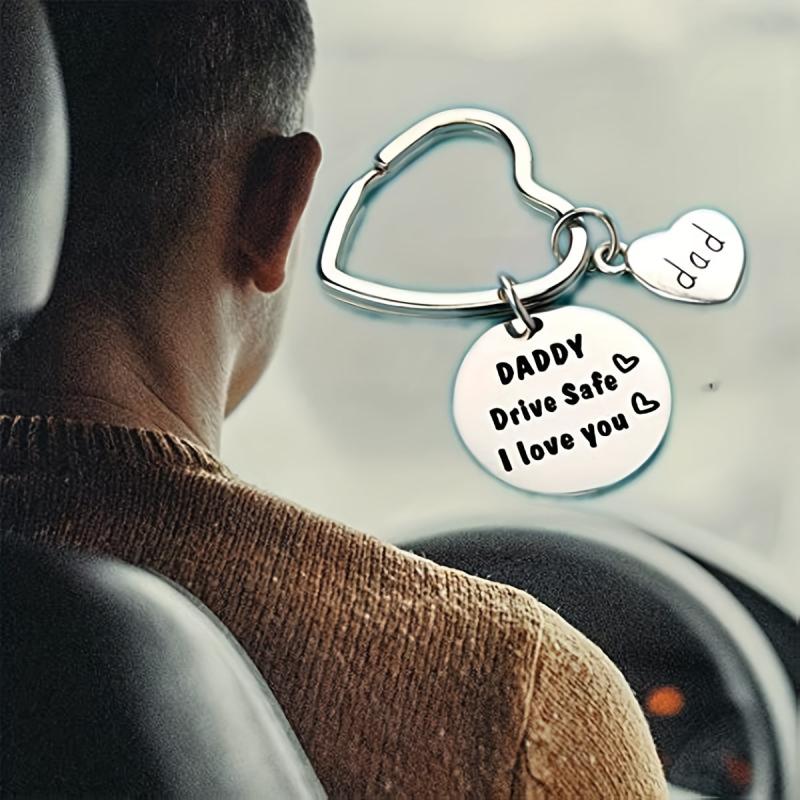 Drive Safe Keychain I Love You Trucker Gift For Dad