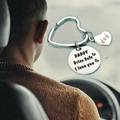 Drive Safe Keychain I Love You Trucker Gift For Dad