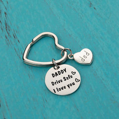Drive Safe Keychain I Love You Trucker Gift For Dad