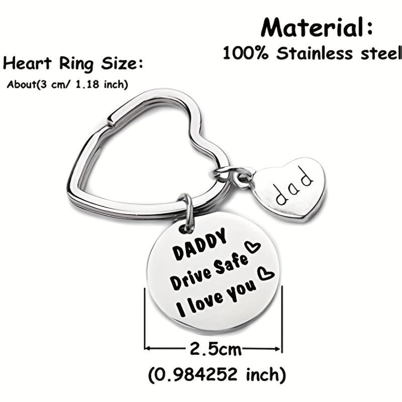 Drive Safe Keychain I Love You Trucker Gift For Dad