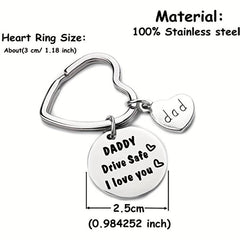 Drive Safe Keychain I Love You Trucker Gift For Dad