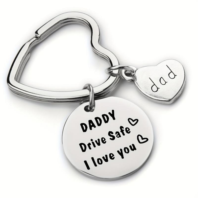 Drive Safe Keychain I Love You Trucker Gift For Dad