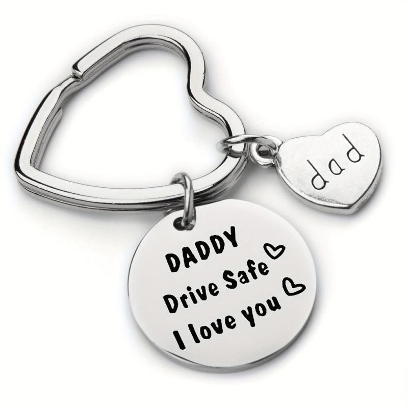 Drive Safe Keychain I Love You Trucker Gift For Dad