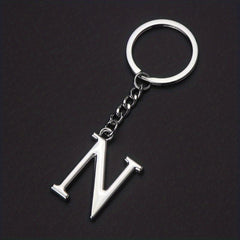 DIY Letters Key Chain Men Charm 26 Letters Keychain Gift Jewelry Car Key Ring