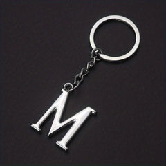 DIY Letters Key Chain Men Charm 26 Letters Keychain Gift Jewelry Car Key Ring
