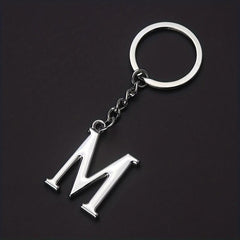 DIY Letters Key Chain Men Charm 26 Letters Keychain Gift Jewelry Car Key Ring