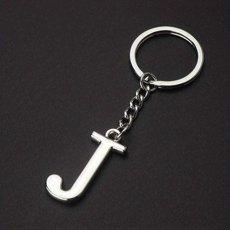 DIY Letters Key Chain Men Charm 26 Letters Keychain Gift Jewelry Car Key Ring