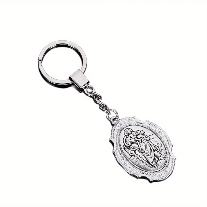 St Christopher's Keychain Religious Gift For Men
