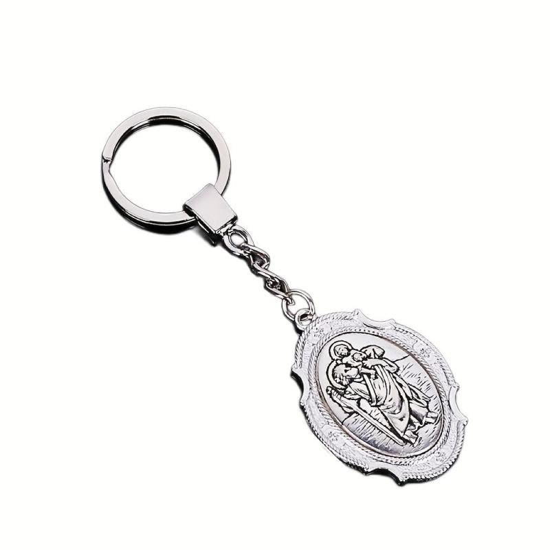 St Christopher's Keychain Religious Gift For Men