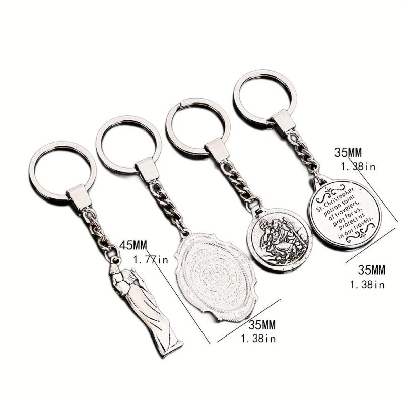 St Christopher's Keychain Religious Gift For Men