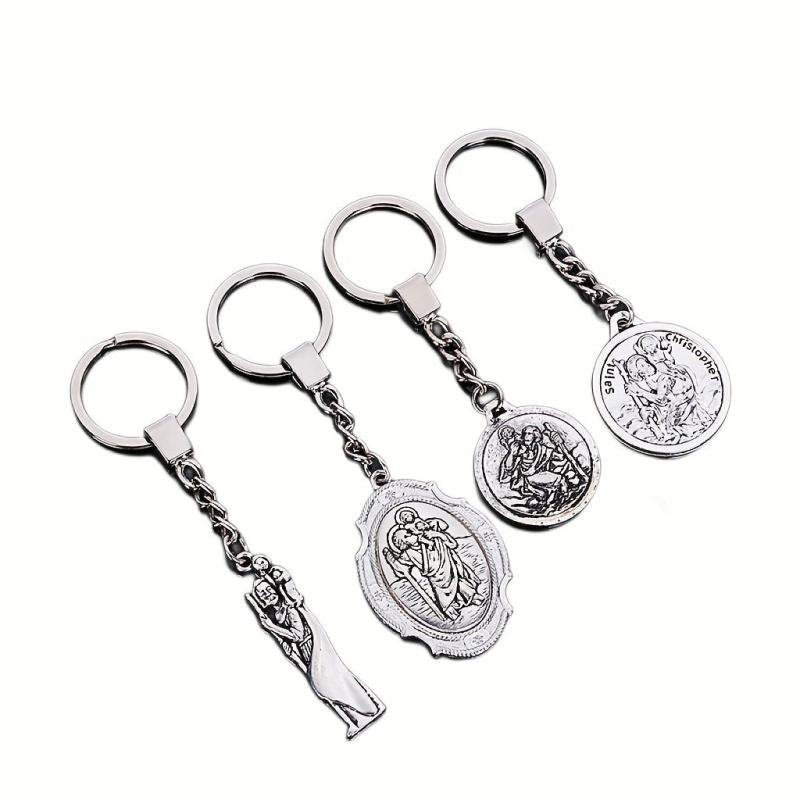 St Christopher's Keychain Religious Gift For Men