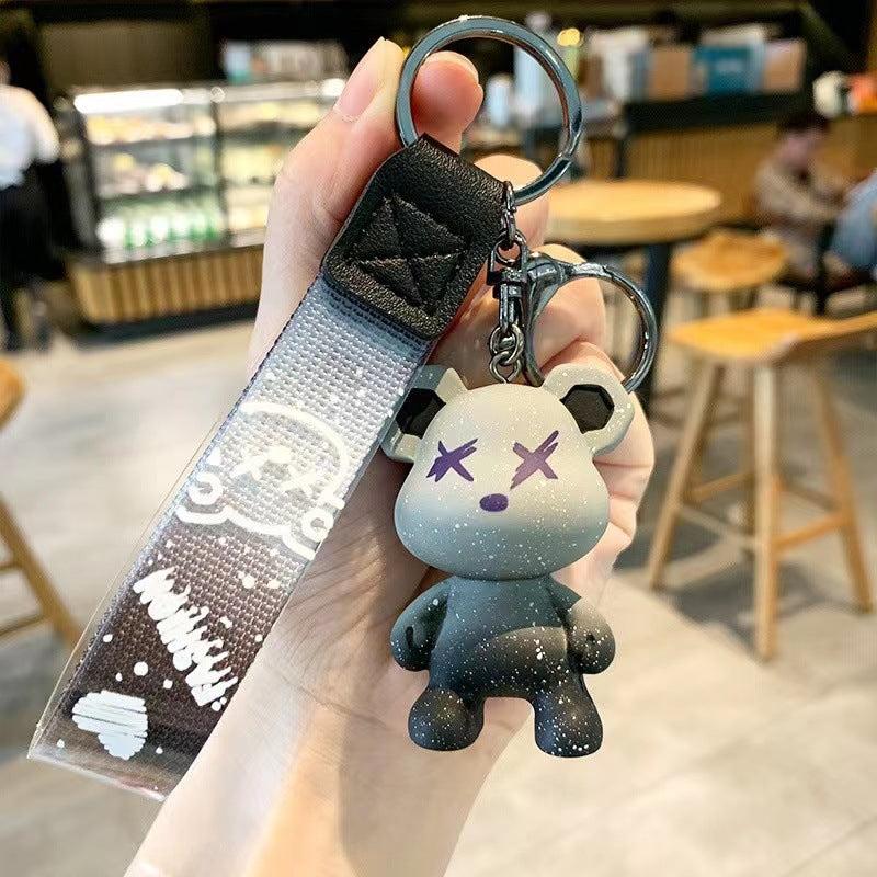Creative Cartoon Bear Car Key Chain Bag Pendant for Valentine Christmas