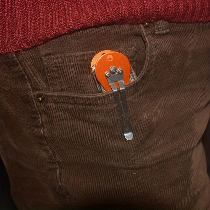 Pocket-Sized Key Holder & Organizer with Key Ring Loop