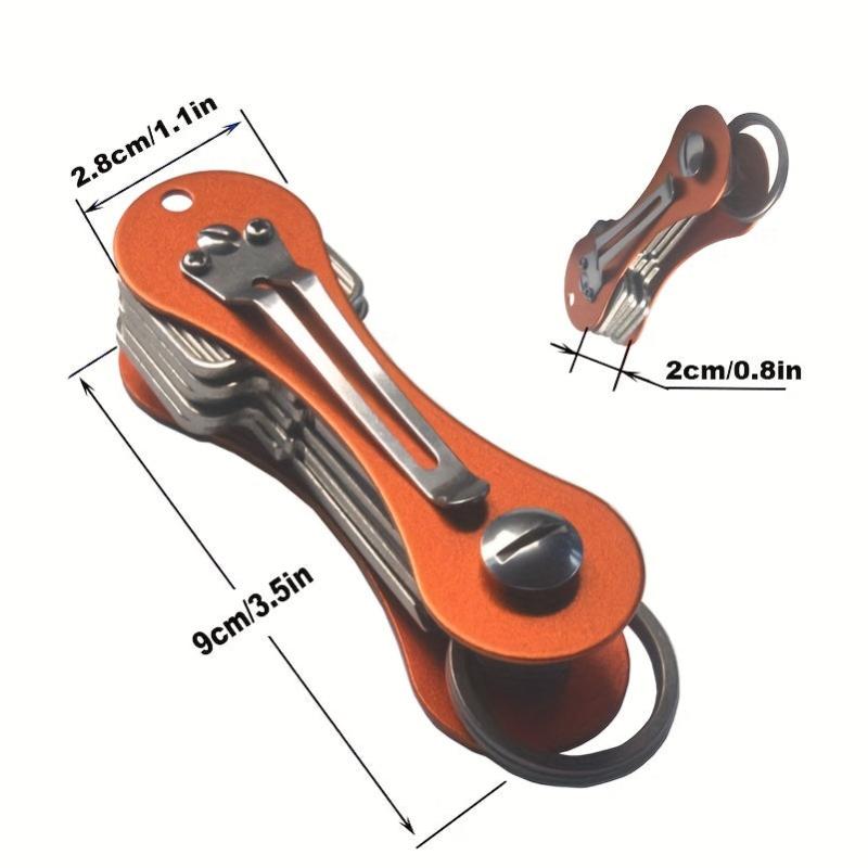 Pocket-Sized Key Holder & Organizer with Key Ring Loop