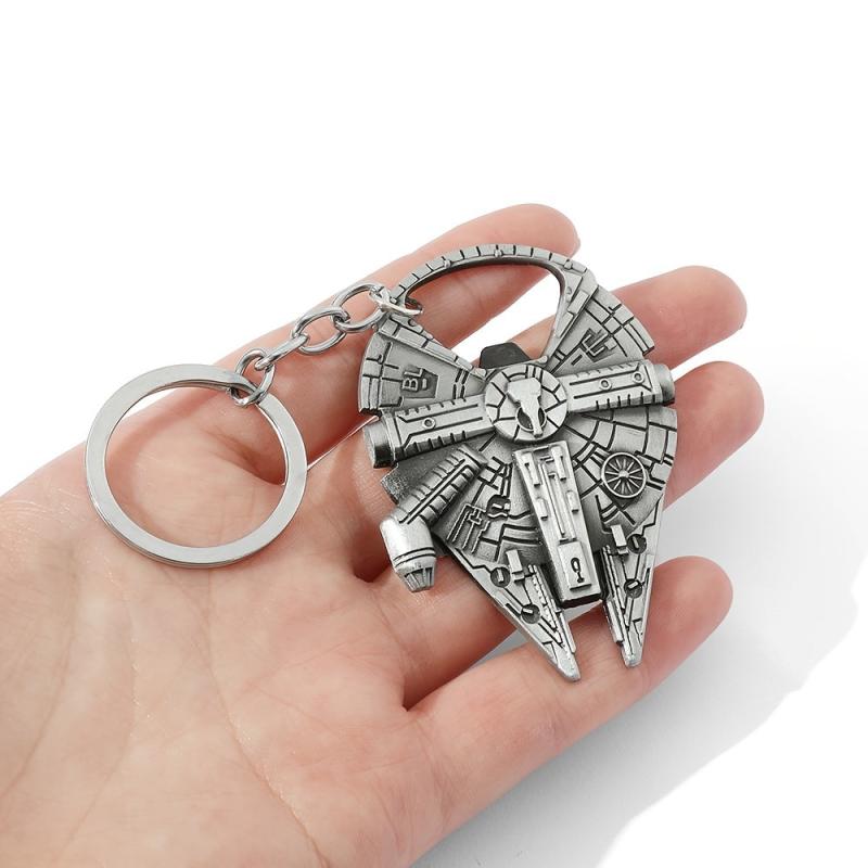 Spaceship Metal Key Chain Car Key Ring Backpack Pants Jewelry