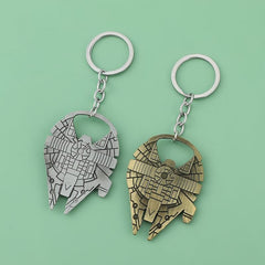 Spaceship Metal Key Chain Car Key Ring Backpack Pants Jewelry