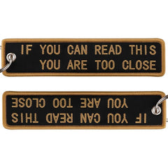 Embroidered Keys Tag Jet Tag Keychains For Men