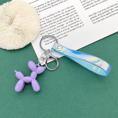 Colorful Balloon Dog Keychain for Men