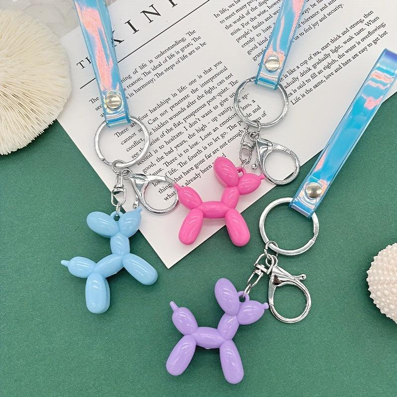 Colorful Balloon Dog Keychain for Men