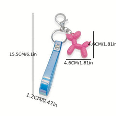Colorful Balloon Dog Keychain for Men