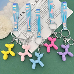 Colorful Balloon Dog Keychain for Men