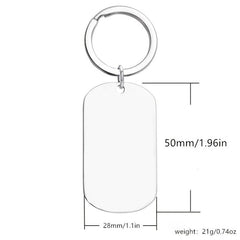 1pc Stainless Steel Sisters Keychain Gift
