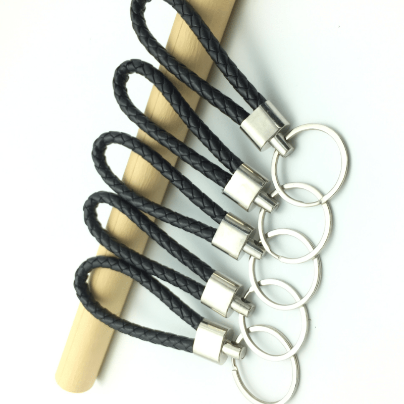 Anti loss Rope Key Chain Car Key Chain Leather Rope Woven Rope Key Chain
