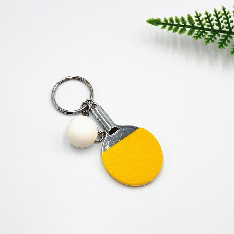 Mini Table Tennis Racket Key Chain Pendant Souvenir