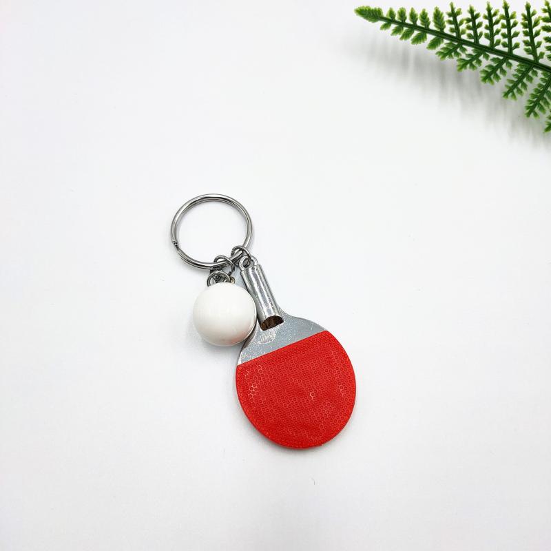 Mini Table Tennis Racket Key Chain Pendant Souvenir