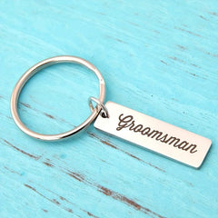Men's Keychain Gift For Groom Groomsman Wedding Men Team OF Honor