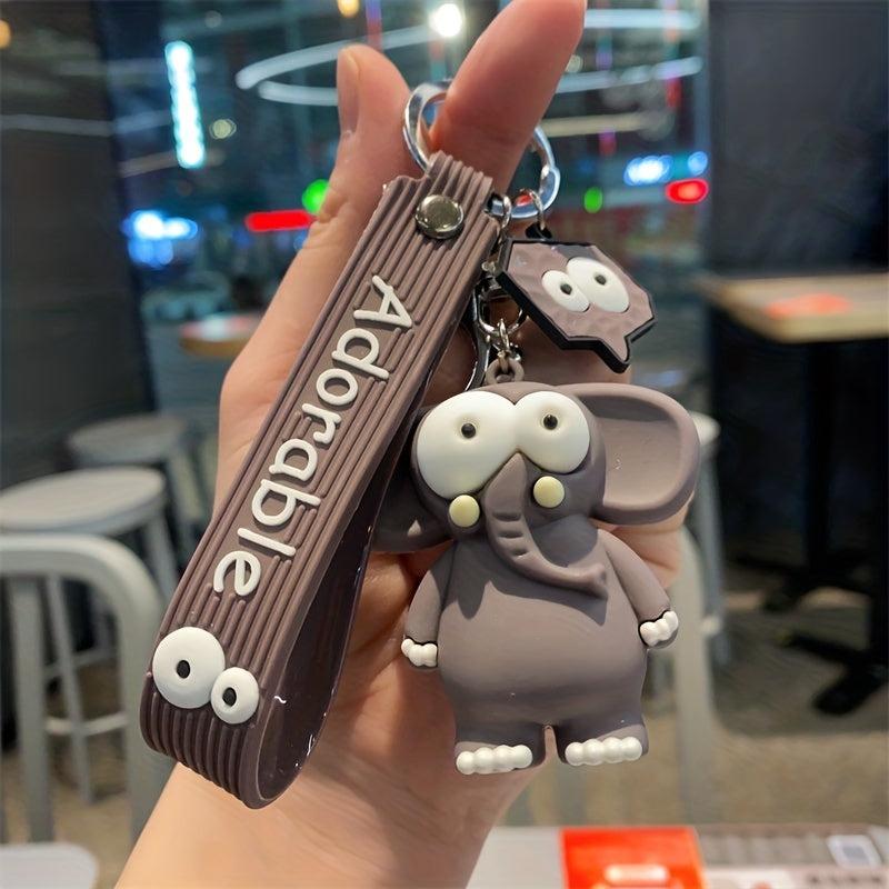 Funny Popeyed Animal Keychain - Decorative Accessory