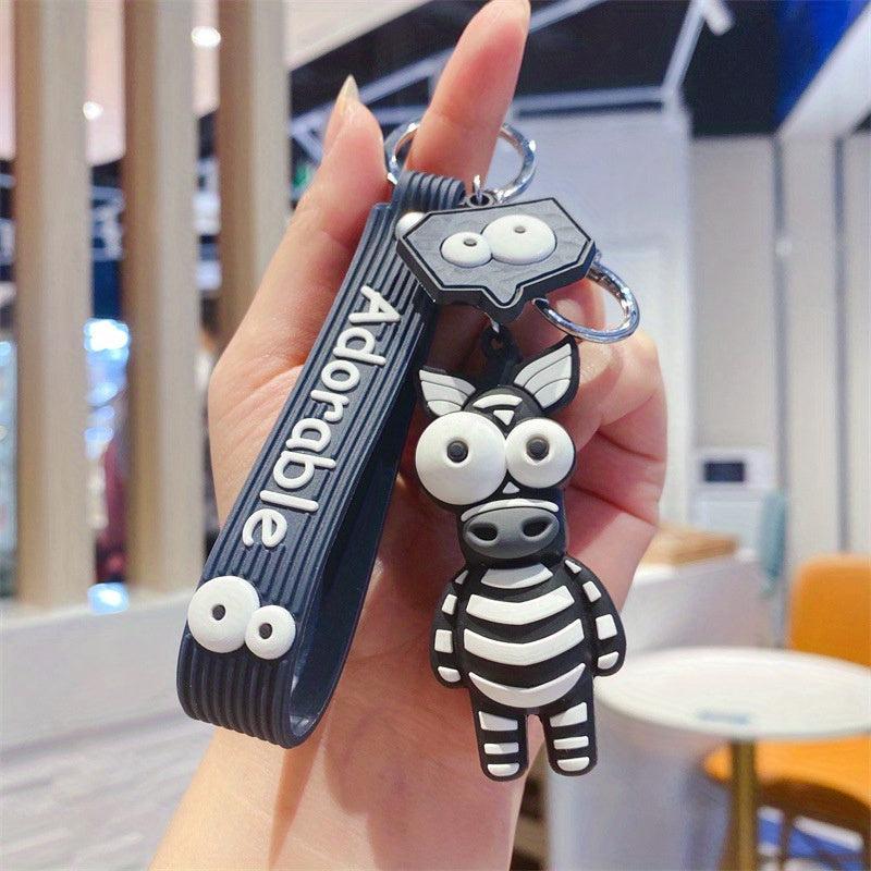 Funny Popeyed Animal Keychain - Decorative Accessory