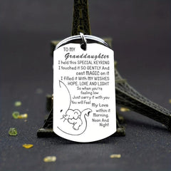 Grandson Granddaughter Keychain Inspirational Birthday Keyring Jewelry