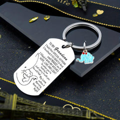 Grandson Granddaughter Keychain Inspirational Birthday Keyring Jewelry