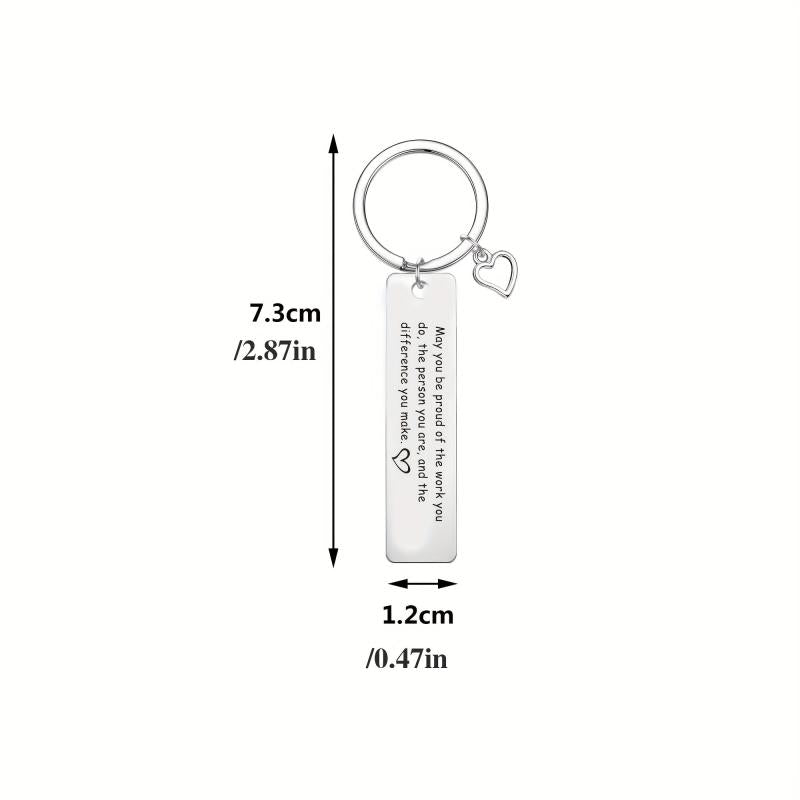 Principal Teacher Appreciation Keychain For Men The Difference You Make Keyring